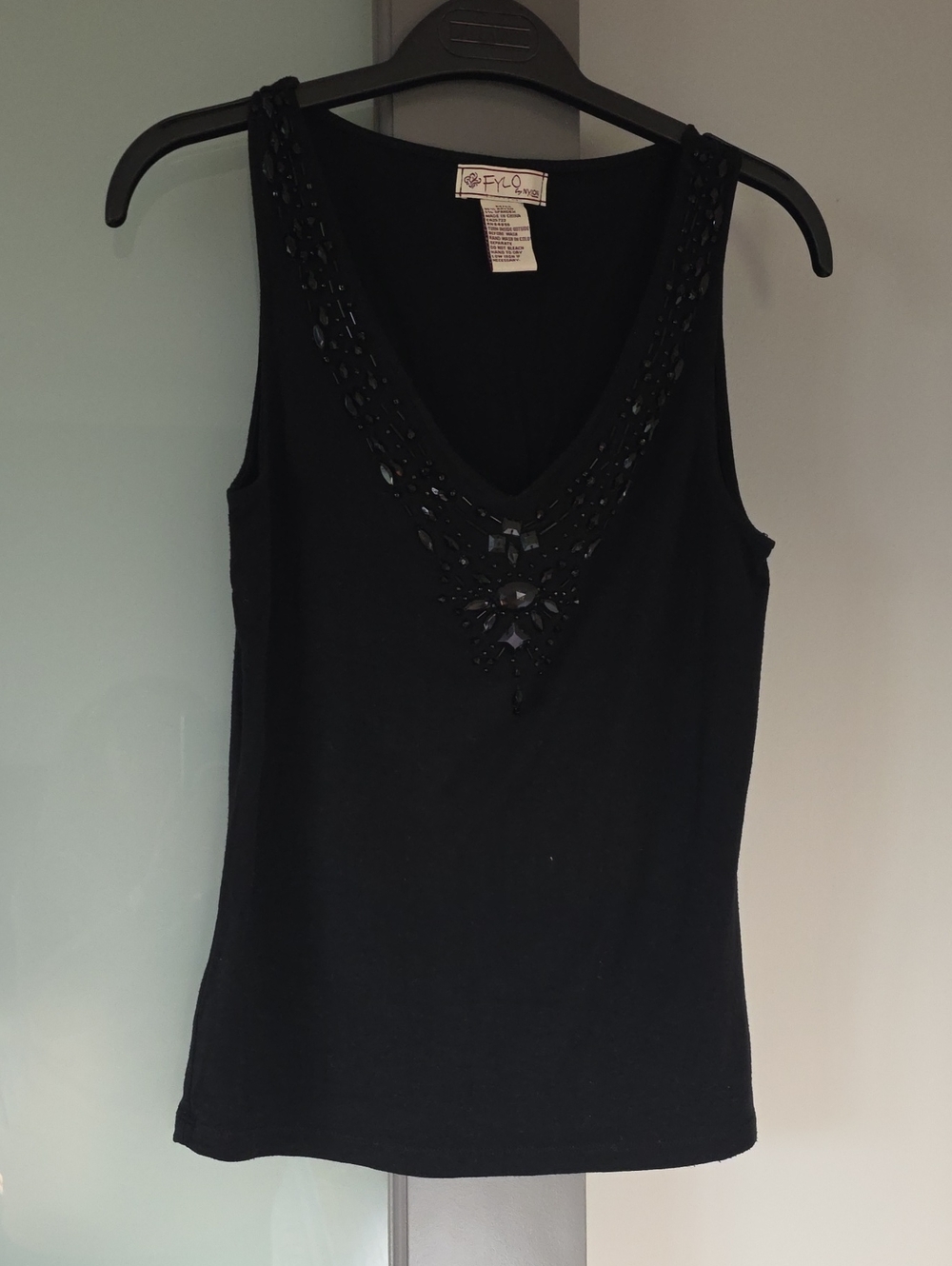 Fylo Sleeveless T-shirt With Beading